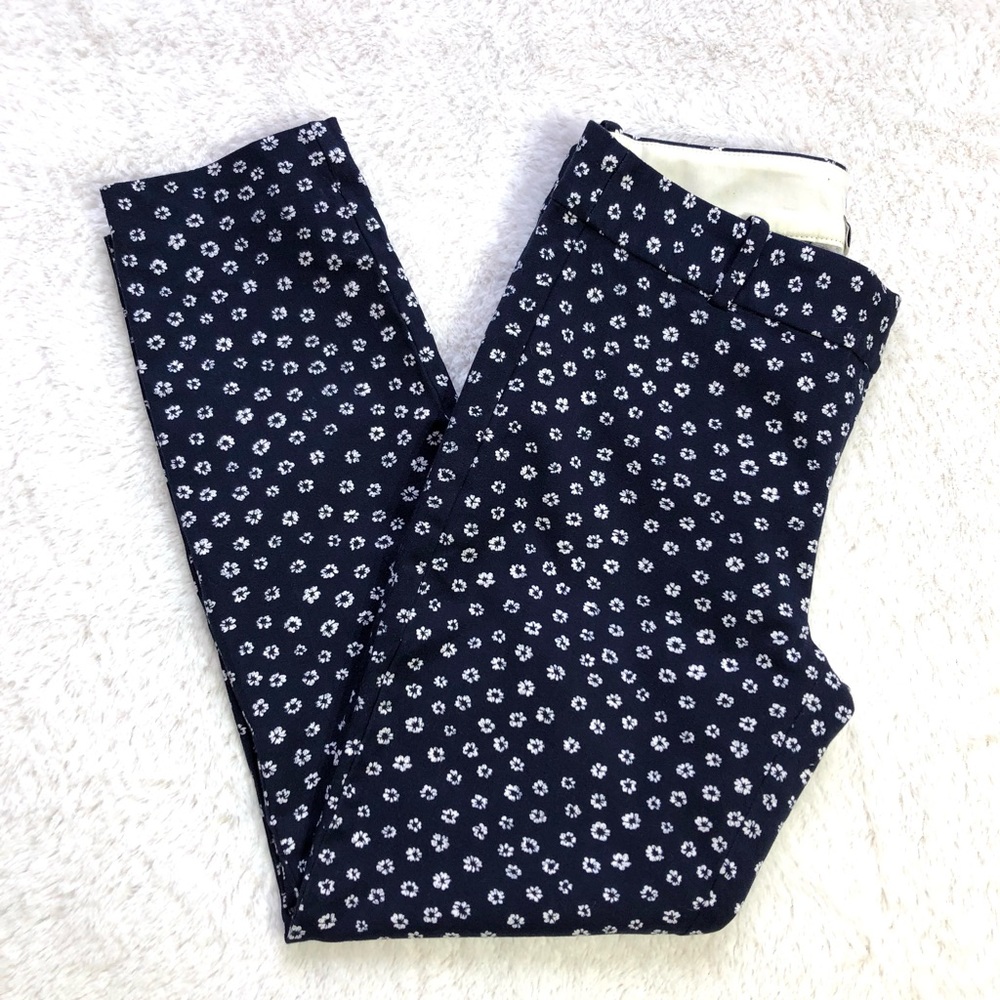 J. Crew Winnie Pant in Navy/Floral Print
